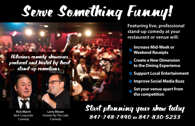 Serve Something Funny | Funnier By The Lake Comedy